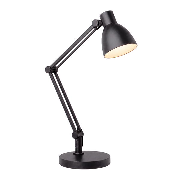 Minimalist black desk work lamp